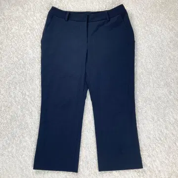 FOXEY NEWYORK 폭시 크롭 팬츠 40 네이비 스트레치