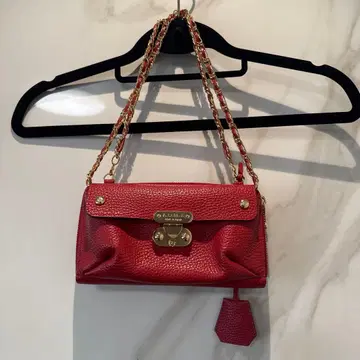 A.D.M.J. 가죽 숄더 지갑 레드