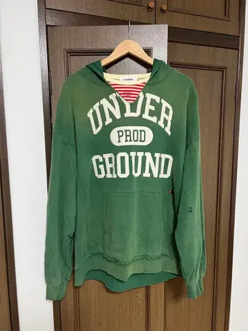 REPRODUCTION LABEL x CIAOPANIC 그린 후드티