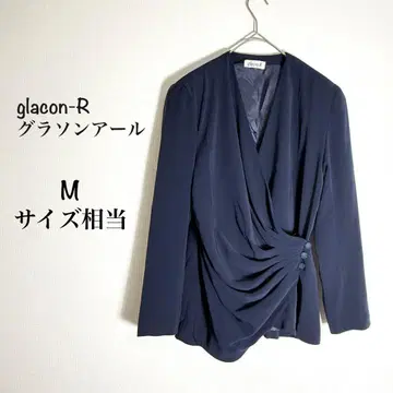 그라송알 노카라 자켓 다크 네이비 어깨 패드 카슈쿨 페미닌 M