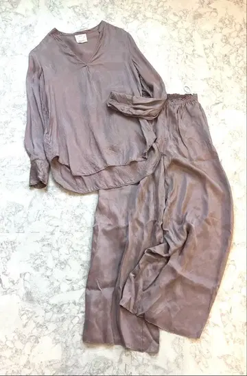 포르테 포르테 셋업 스키퍼 블라우스 팬츠