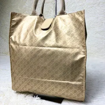 GHERARDINI 소프티 토트백 경량 골드 올 패턴 접이식 가능