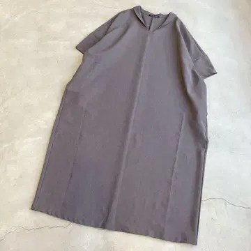 새상품급 mizuiro ind 미즈이로 인드/반팔 원피스 그레이