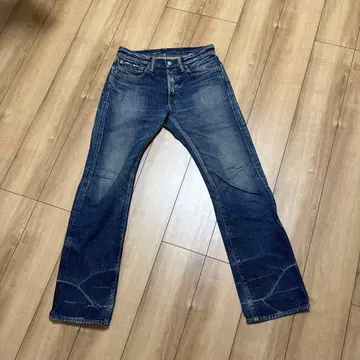 GOWEST 데님 30인치 색빠짐 히게 구김 다크 네이비