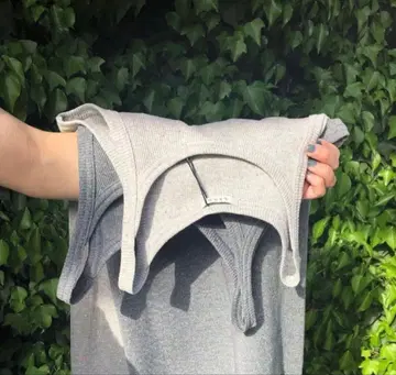 [ 미착용 새상품 ] LENO 탱크탑 라이트 그레이 x 네온