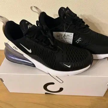에어 맥스 270 블랙 25cm 메탈릭 실버