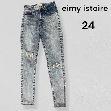 eimy istoire 케미컬 워시 데미지 스키니 데님 24