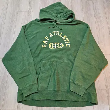 한국제 GAP 그린 오버 사이즈 후드티