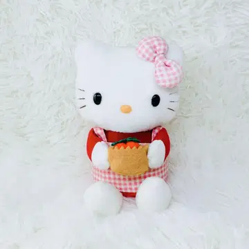 산리오 딸기 키티 봉제 인형 마스코트