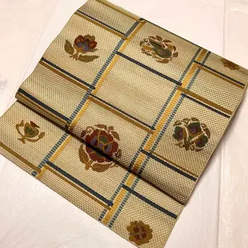 순수 실크 하카타 오리 8치 나고야 오비 마츠바 사양