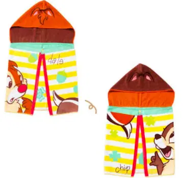 칩과 데일 후드 부착 타월 [ 미사용 새상품 ]