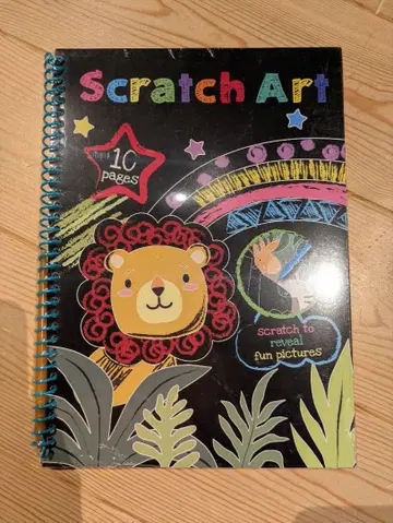 미사용 새상품 스크래치 아트 액티비티 북 10페이지