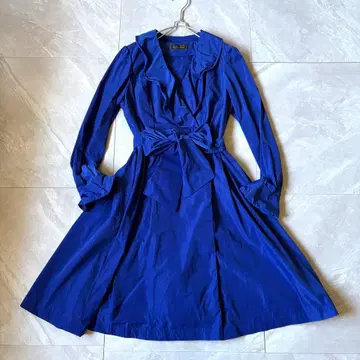 마담 히로코 Madame Hiroko 코트 파랑 11호 와이어 옷깃 리본