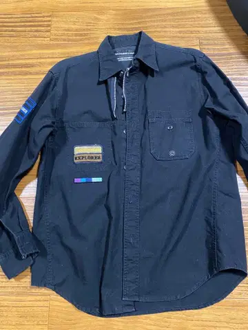 CHEVIGNON 블랙 긴팔 셔츠