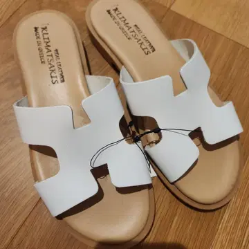 KLIMATSAKIS 리얼 가죽 샌들 37