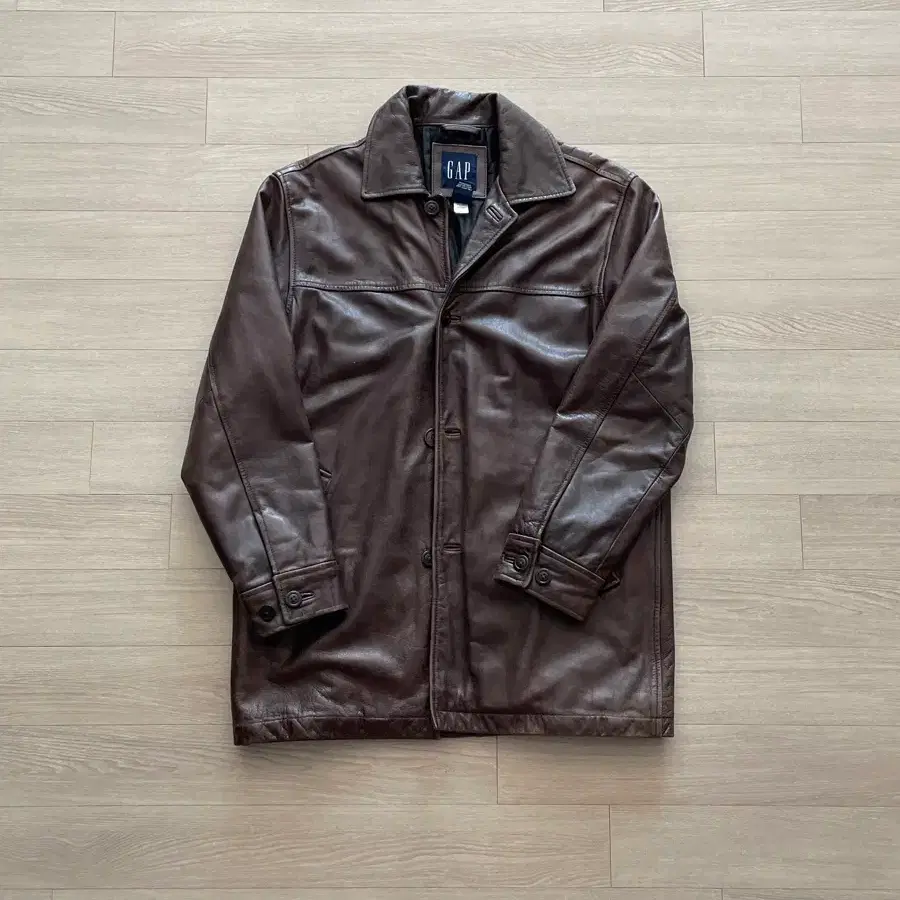 Gap leather coat #쿠니치노무라,#올드갭,#레더카코트 on Bunjang