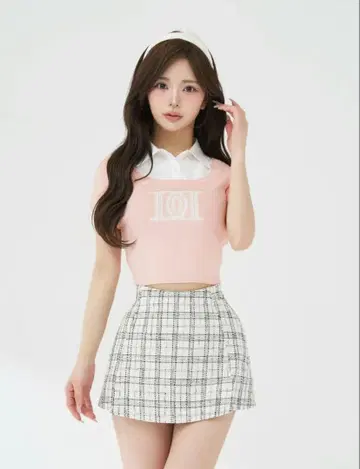 Darich 다리치 DD 로고 레이어드 니트탑