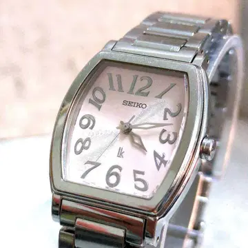 SEIKO 루키아 손목시계 1E20-0G40 토노 핑크 다이얼 작동품