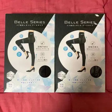 새상품 BELLE SERIES 압박 레깅스 접촉 냉감 XXL 2개 세트