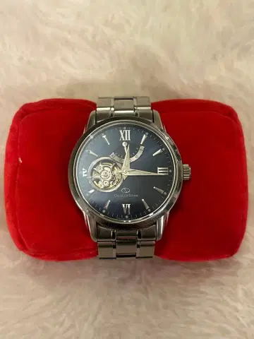 오리엔트 스타 자동 와인딩 시계 오픈 하트