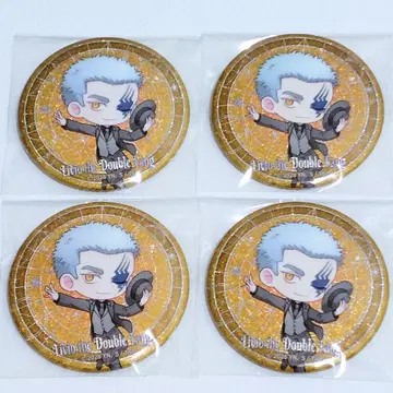 트라이건 콜라보 카페 나카가이 글리터 캔뱃지 리비오 SD 4개