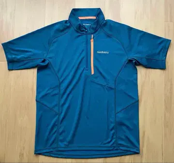 시마노 낚시 의류 반팔 L 사이즈 청록색