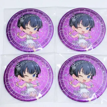 트라이건 콜라보 카페 츄가이 글리터 캔뱃지 메릴 SD 4개