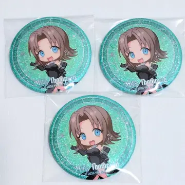 트라이건 콜라보 카페 나카가이 글리터 캔뱃지 밀리 SD 3개