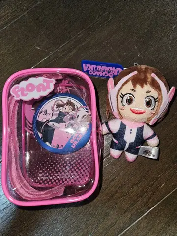 히로아카 우라라카 오챠코 굿즈 세트 봉제 인형 파우치 USJ
