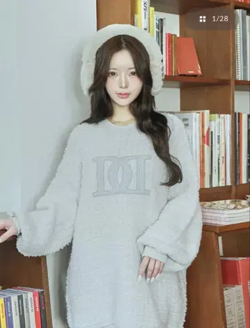 Darich DD 로고 트위드 니트 풀오버 색스 sax 다리치