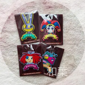 더 어메이징 디지털 서커스 러버 마스코트 키링 세트