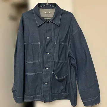 인테림 INTERIM 하이퍼 빅 커버올 데님 자켓