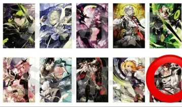 [ 미사용 ] 종말의 세라프 10주년 기념전 포스터 크로울리 체스 호른