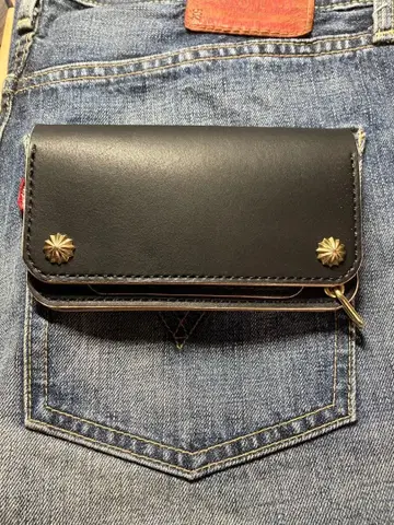 미들 트래커 지갑 차심 힐 염색 아메카지 놋쇠 견고 아폴로 콘초