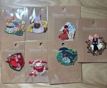 지브리 파크 오리지널 라스트 원 4월 한정 특가 자수 패치 7종 세트