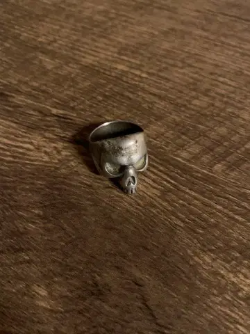 Oz Abstract 스컬 반지 오리지널 파우치 포함