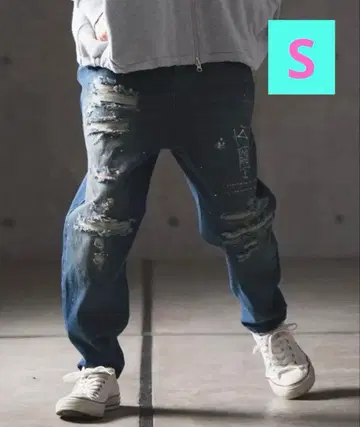 [GLIMCLAP(그림클랩)] 벌룬 데님 팬츠 S 사이즈