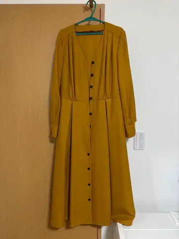 ANAYI 머스타드 셔츠 원피스 38