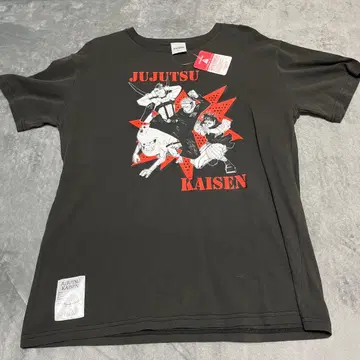 주술회전전 빈티지풍 T셔츠 프리 사이즈