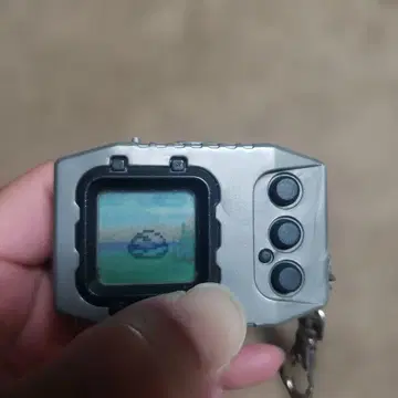 BANDAI 디지몬 펜듈럼 초대 실버 & 블랙 게임기 레트로