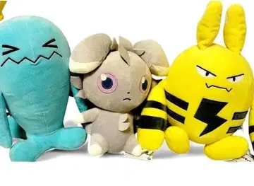 포켓몬 냐스퍼 등 봉제 인형 세트 메챠모후굿토 봉제 인형