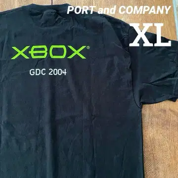 2004 GDC Xbox 티셔츠 게임 티셔츠 희귀 레어 XL 사이즈 블랙