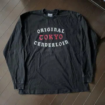 레어 텐더 로인 직영점 한정판 롱 T셔츠 OTT 블랙 사이즈 XL