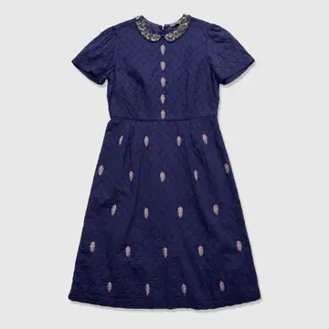 4312 Velnica 베르니카 원피스 자수 퀼팅 반팔