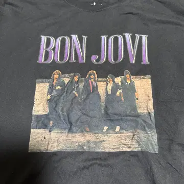 BON JOVI 밴드 티셔츠 블랙 본조비 티셔츠 시마무라