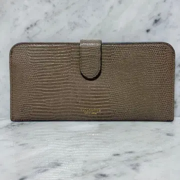 TOKYO JAPAN 비올라돌로 장지갑 리자드 천연 가죽 일본제 그레이