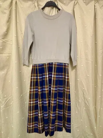 매킨토시 필로소피 체크 무늬 원피스