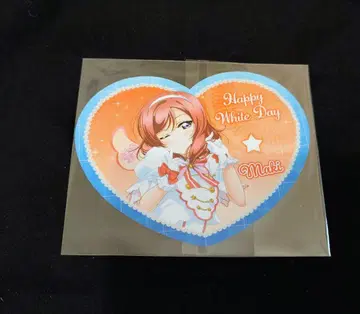 니시키노 마키 주방차 특전 하트형 카드 발렌타인 러브 라이브!