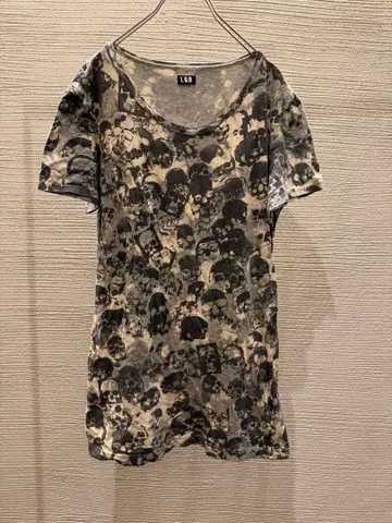00s archive L.G.B. SKULL t-shirt 셔츠 올 패턴