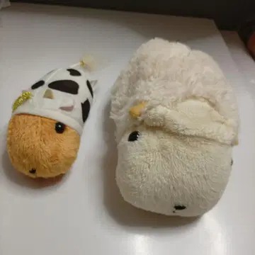카피바라 씨 소 씨 화이트 씨 십이지 양 봉제 인형 세트